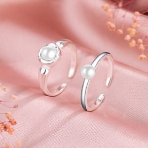 Women’s Sterling Silver Pearl Ring