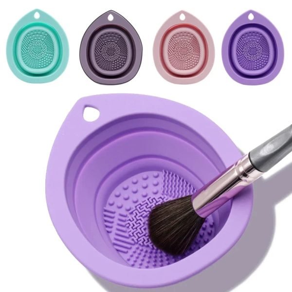 Silicone Makeup Brush Cleaner Foldable Cosmetic Brush Cleaning