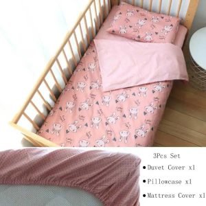 3Pcs Baby Bedding Set For Newborns