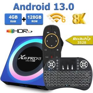 Smart TV Box Android 13 Quad Core 8K Video HDR10