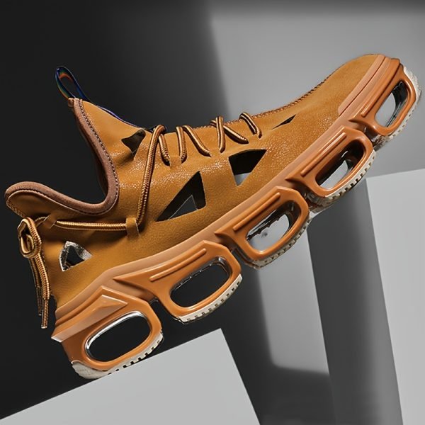 Men's Trendy Durable Lace Up Sneakers With Good Absorption