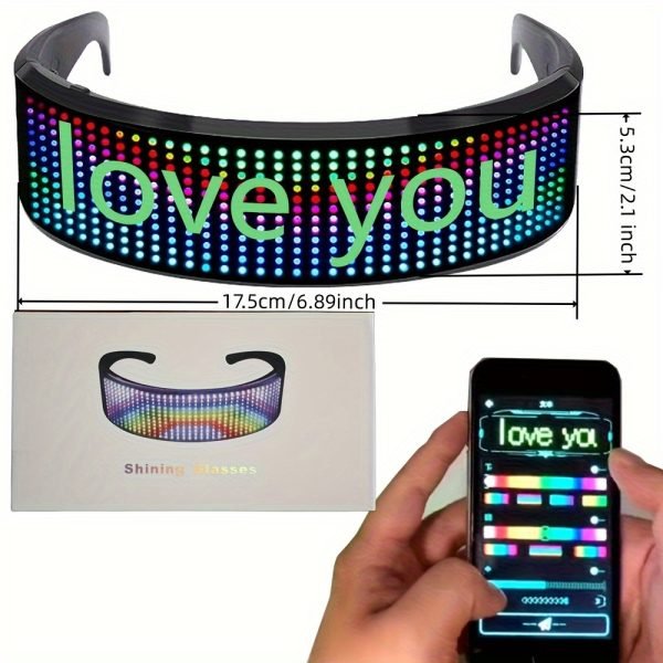 LED Light Up Glasses, Full Color Glasses For Parties
