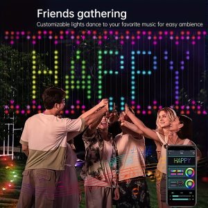 LED Smart Curtain Lights, RGBIC Fairy Tale String Lights