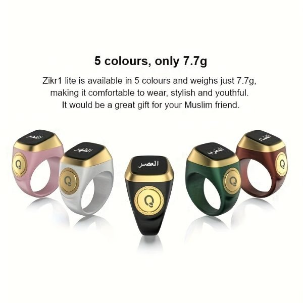 Prayer Smart Ring, Lucky Ring, Watch Ring, Prayer Counters