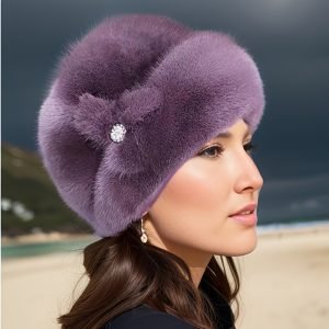 Women’s Cozy Faux Fur Beanie – Thick, Warm Winter Hat With Ear Flaps