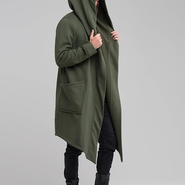 2024 Autumn And Winter New Men's Solid Color Thickened Fleece