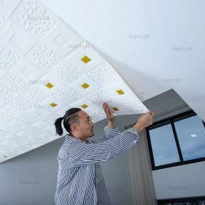 1-10pcs 70X70cm 3D Ceiling Waterproof Wall Stickers Self-adhesive