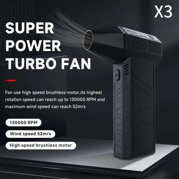 Mini Turbo Jet Fan Electric Air Duster with 3 Gear Adjustable
