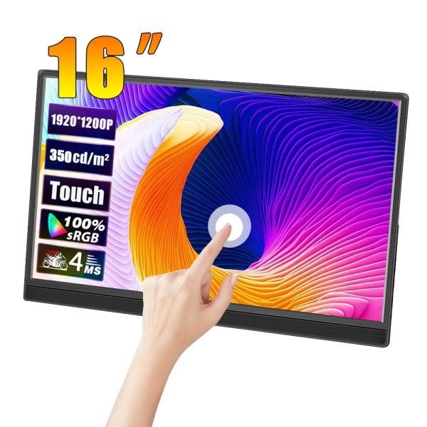 14“/16” Portable Touchscreen FHD Secondary Display Computer Monitor