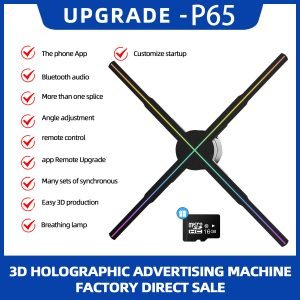 50cm Wifi Holographic Fan 3D Advertising Machine 576 LED