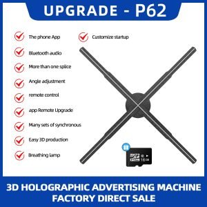 50cm Wifi Holographic Fan 3D Advertising Machine 576 LED