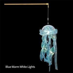 Jellyfish Night Light Lamp Portable Flower Lamp Girl Room Atmosphere