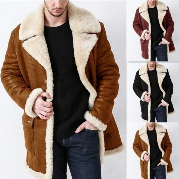 Autumn Winter New Jacket Thickened Fur Integrated Men's Coat