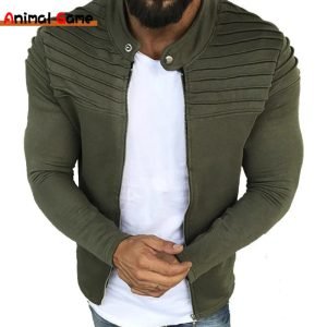 Men’s Collar Jackets Black Lightweight Sweatshirts Winter Outwear Jacket