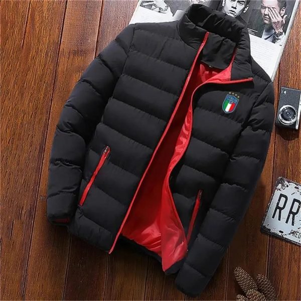 Winter coat men's fashion stand collar men's coat outdoor camping