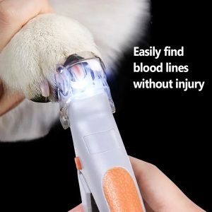 Professional Pet Nail Clipper Scissors With LED Light Cat Dog Nail Clippers