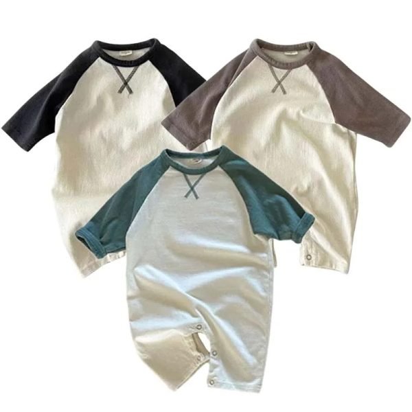 New Spring Autumn Baby Bodysuit Soft Cotton Toddler Jumpsuits for Girls Boys Newborn