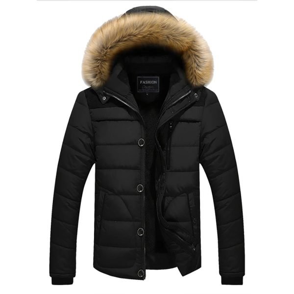 Winter New Popular Men's Padded Jacket Korean Version Hooded