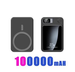100000mAH Power Bank Magnetic Wireless 22.5W Ultra Capacity Super Fast Charging