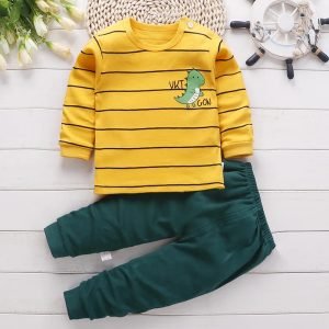 Cotton baby girl clothing winter newborn baby clothing set 2 sets of spring children’s pajamas