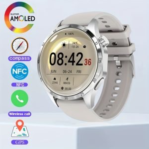 1pc New GT4 Pro Smart Watch, 1.53-inch Wireless Call Fitness Smartwatch