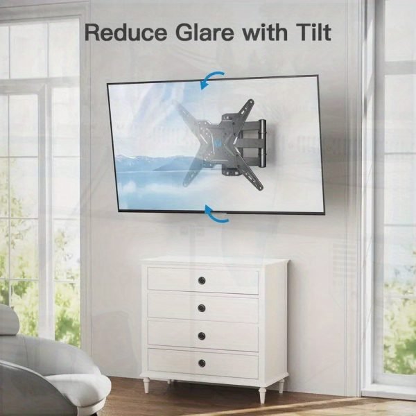 WALI TV Wall Mount - Fits 66.04-139.7cm LED Flat Screen, Full Motion Swivel Stand