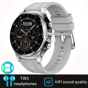 New Men’s Women’s Smartwatch 2-in-1 Wireless Headset Call Music Multi-dial Sports Fitness