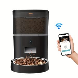 zyfeeder 4L Smart Automatic Pet Feeder with Wi-Fi, Dog Cat Food Dispenser