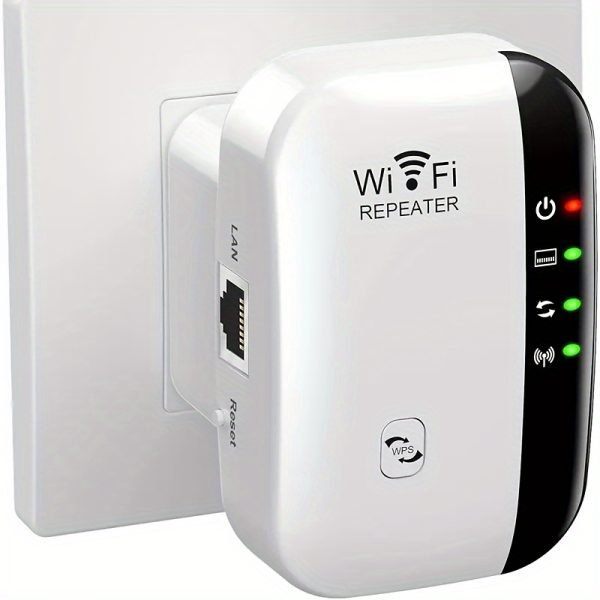 Ourlife N300 WiFi Extender - Boosts Signal Up to 2640sq.ft, Long Range Repeate