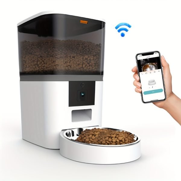 zyfeeder 4L Smart Automatic Pet Feeder with Wi-Fi, Dog Cat Food Dispenser