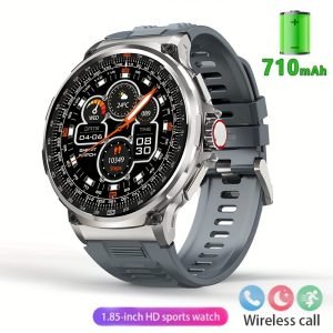 Paearofero Men’s Smartwatch – Wireless Calling, 710mAh Battery, Fitness Tracker