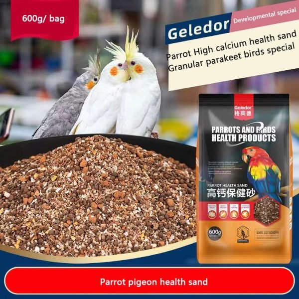 Parrot Pigeon Bird with Health Sand 600g High Phosphorus Calcium Nutrient Red Earth Powder
