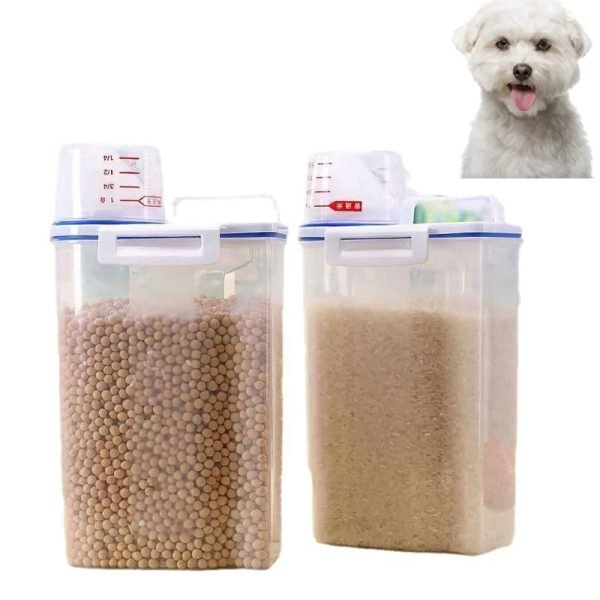 Dog Food Storage Bucket Pet Food Grain Storage Tank Kitchen Storage Rice Box