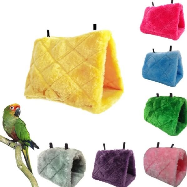 Triangular Bird'S Nest Hamster Parrot Tent Small Animal House Mynah Starling Ferret Warm Cotton