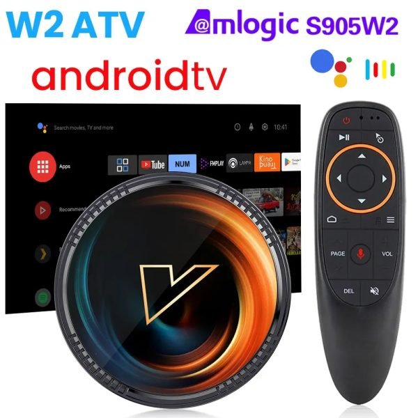 W2 ATV TV Box Android 11 Amlogic S905W2 Support 4K AV1 2.4 5G Wifi BT