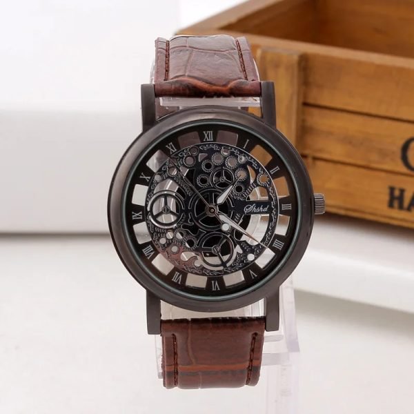 Fashionable casual men's watch hollow out strap watch not mechanical expression