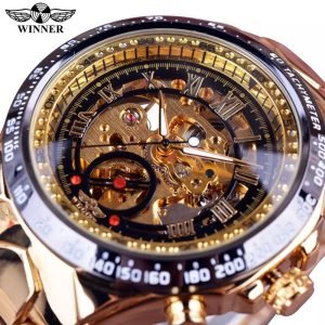 Winner Mechanical Sport Design Bezel Fashion Watch Mens Watches Top Brand
