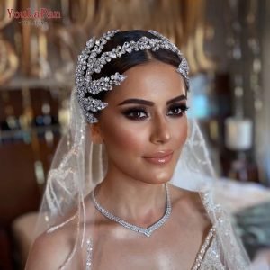 YouLaPan HP425 Wedding Tiara and Crown Rhinestone Headpiece Wedding Hair