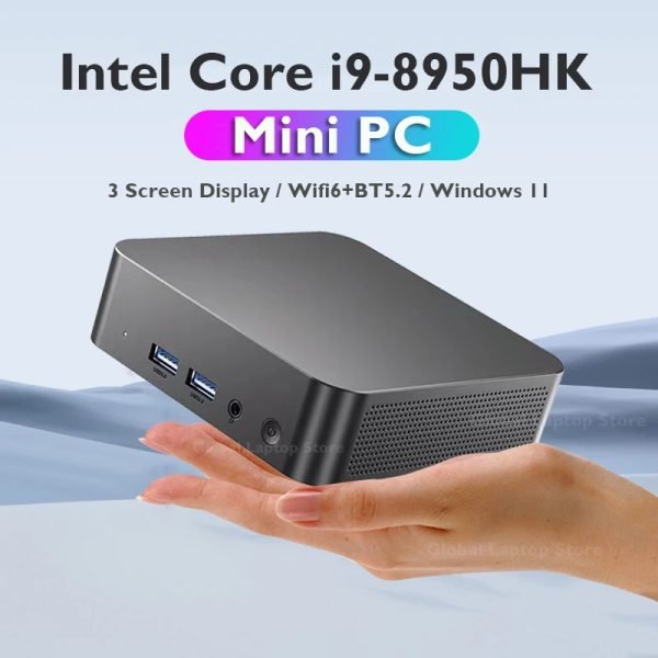Mini PC Windows 11 Intel Core i9 8950HK 16GB DDR4 512GB 1TB SSD PC Gamer