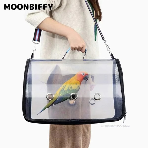 Transport Bird Carrier Cage Parrot Backpack Bag for Birds Outdoor Travel Small Animals