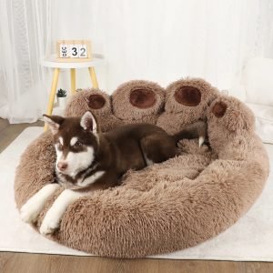 Fluffy Dog Bed Large Pet Products Dogs Beds Small Sofa Baskets Pets Kennel Mat Puppy Cats Supplies