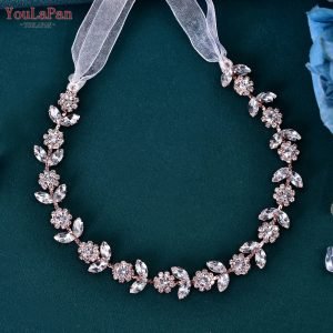 YouLaPan Wedding Head Piece Bridal Hair Accessories Shiny Rhinestone