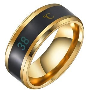 New Smart Temperature Ring Fashion Smart Stainless Steel Classic Wedding Couple