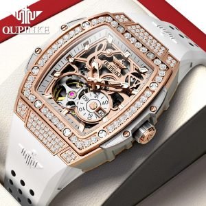 OUPINKE Fully Automatic Women’s Watches Luxury Diamond Watch Chronograph