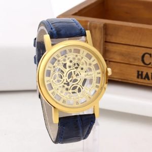 Fashionable casual men’s watch hollow out strap watch not mechanical expression