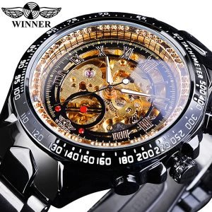 Winner Mechanical Sport Design Bezel Fashion Watch Mens Watches Top Brand