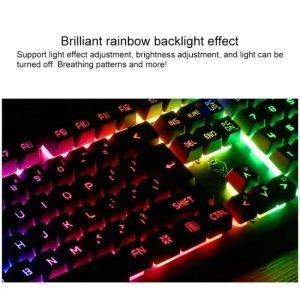GX2 Wired Combo 104 Keys LED Light Changeable Waterproof RGB Backlit Gaming