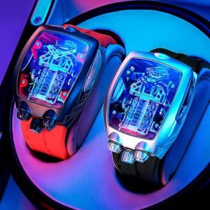 OBLVLO Luxury Carving Dial Mechanical Automatic Watch For Men Designer Turbo