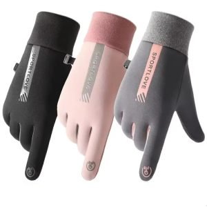 Winter Gloves Women Cycling Bike Thermal Fleece Cold Resistance Waterproof