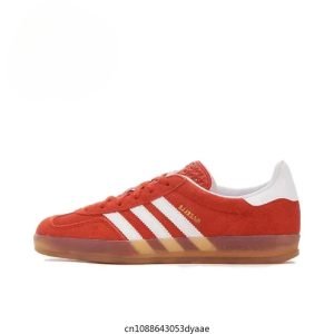 Adidas Gazelle Indoor Orange Red Clsssic Retro Men Women Skateboard Shoes